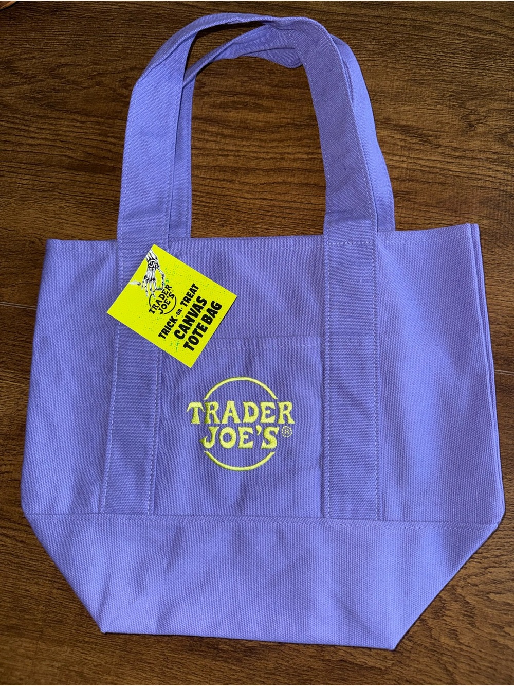 Lavender Canvas Tote Bag NWT